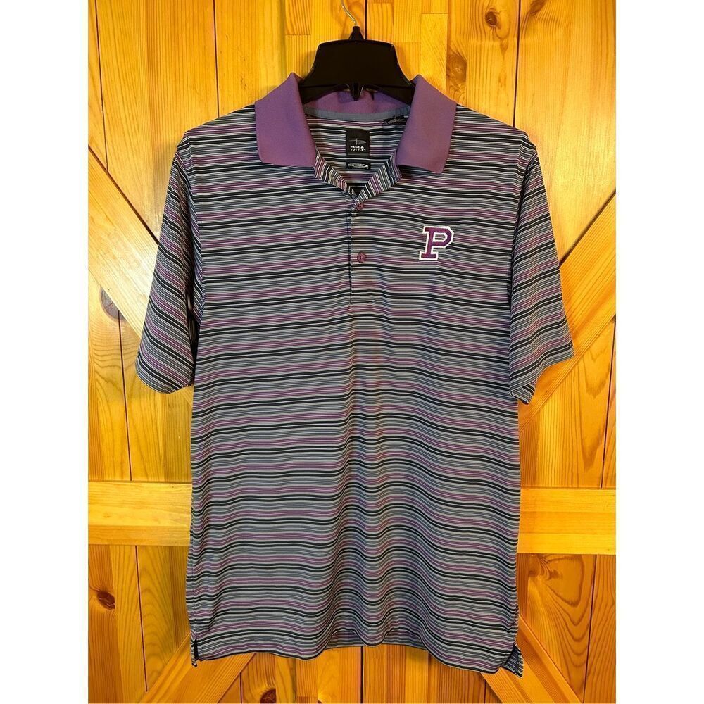 Page & Tuttle Golf Striped Polo Mens Size Medium (4301)